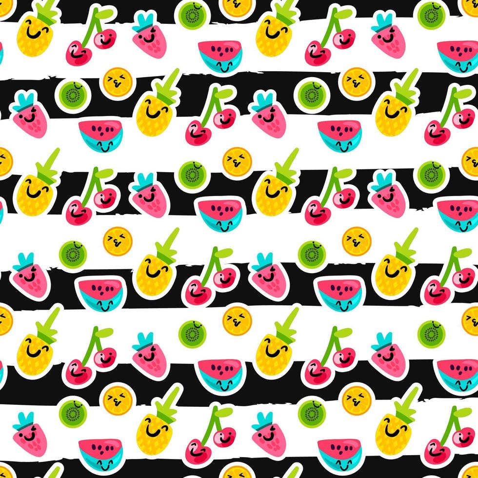 Fruits seamless vector pattern