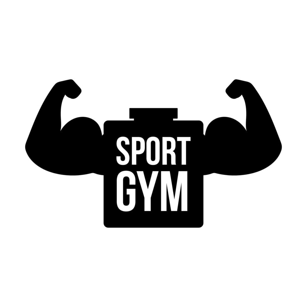 concepto de logotipo de vector de gimnasio deportivo