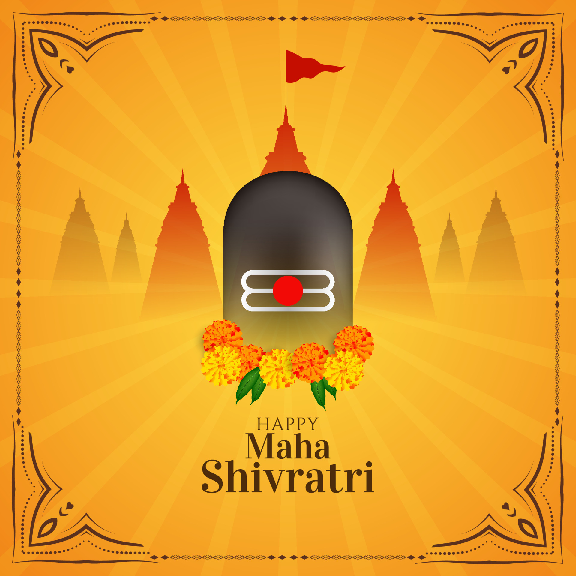 Happy Maha Shivratri background design 9223643 Vector Art at Vecteezy