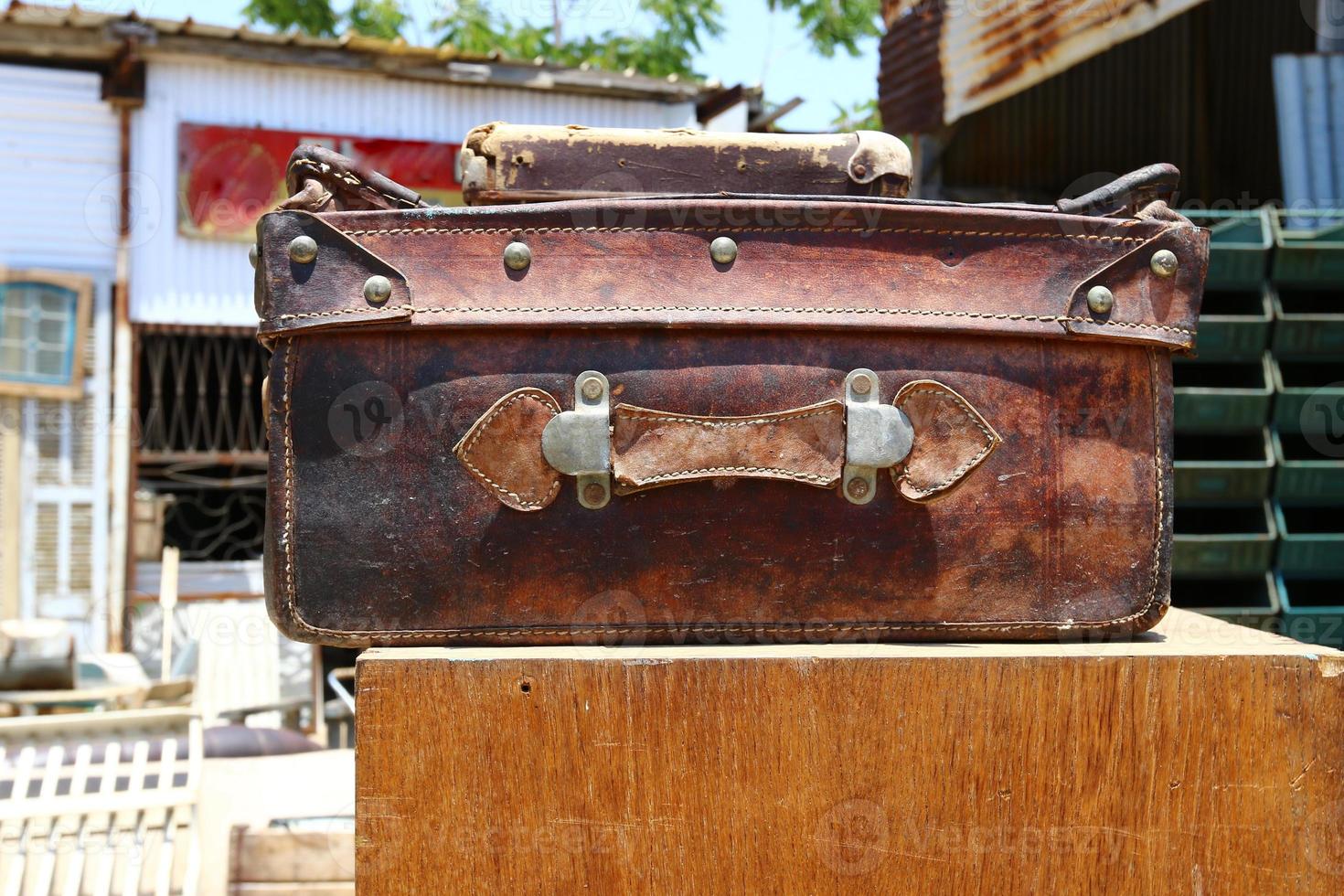 Antiques and tools are sold at the flea market photo