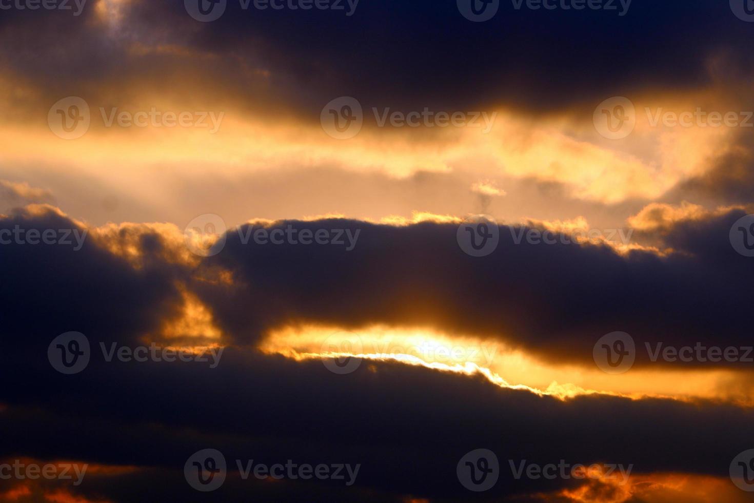 Sunset on the mediterranean sea photo