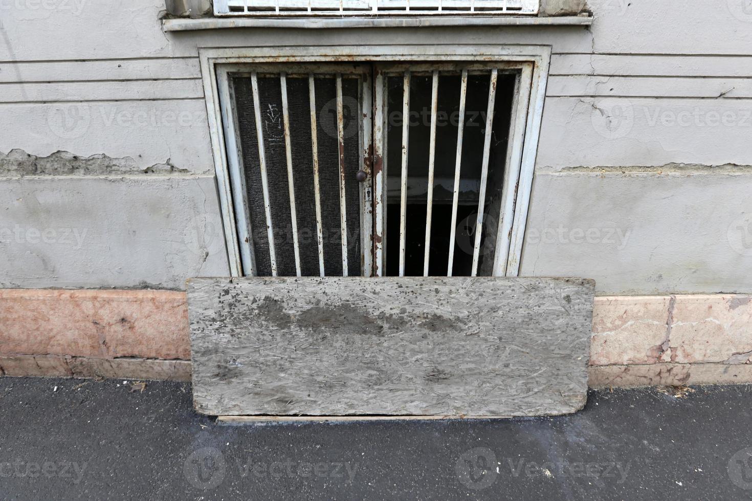 Door architectural design element for entering and exiting a building photo