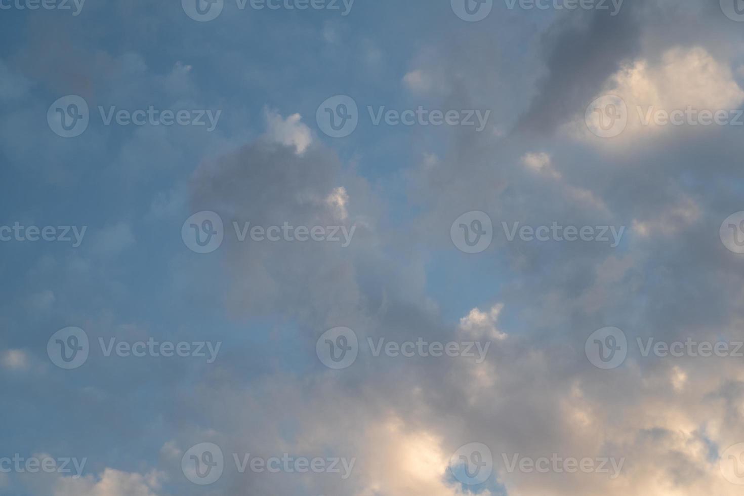 clouds in the blue sky photo