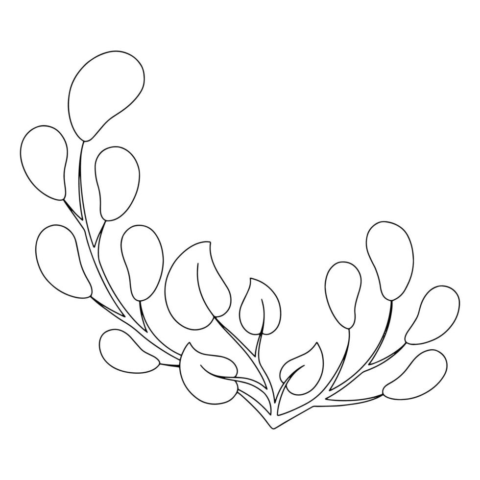 Outline contour. Design element. Vector illustration isolated on white background. Template for books, stickers, posters, cards, clothes.