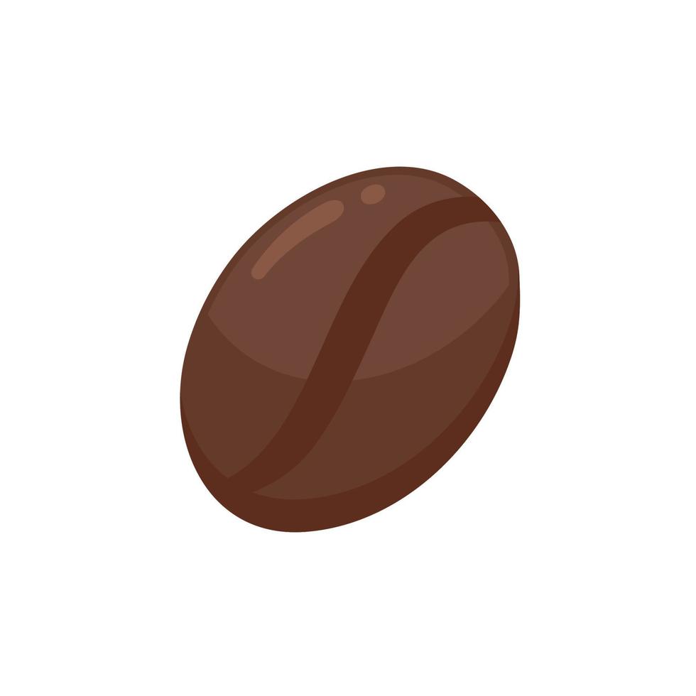 brown roasted coffee beans It has a bitter aroma and taste. For brewing with hot drinking water vector