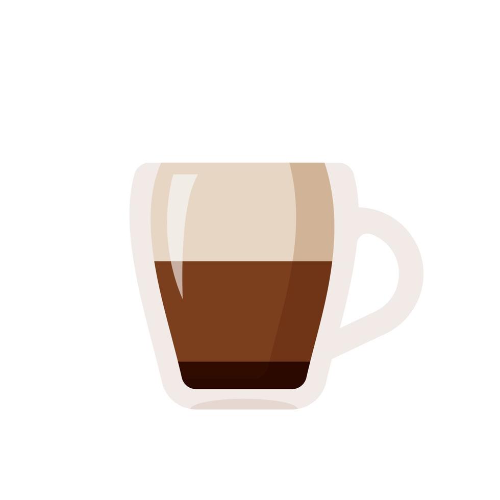 Hot coffee mug vector. Popular drink menu in the cafe For drinking to wake up in the morning vector