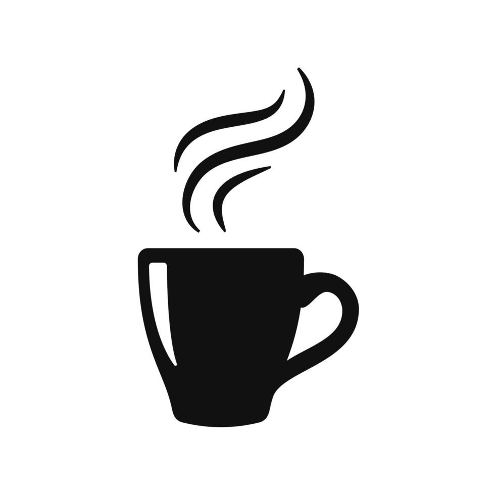 simple coffee cup vector For the hot drink menu in the cafe