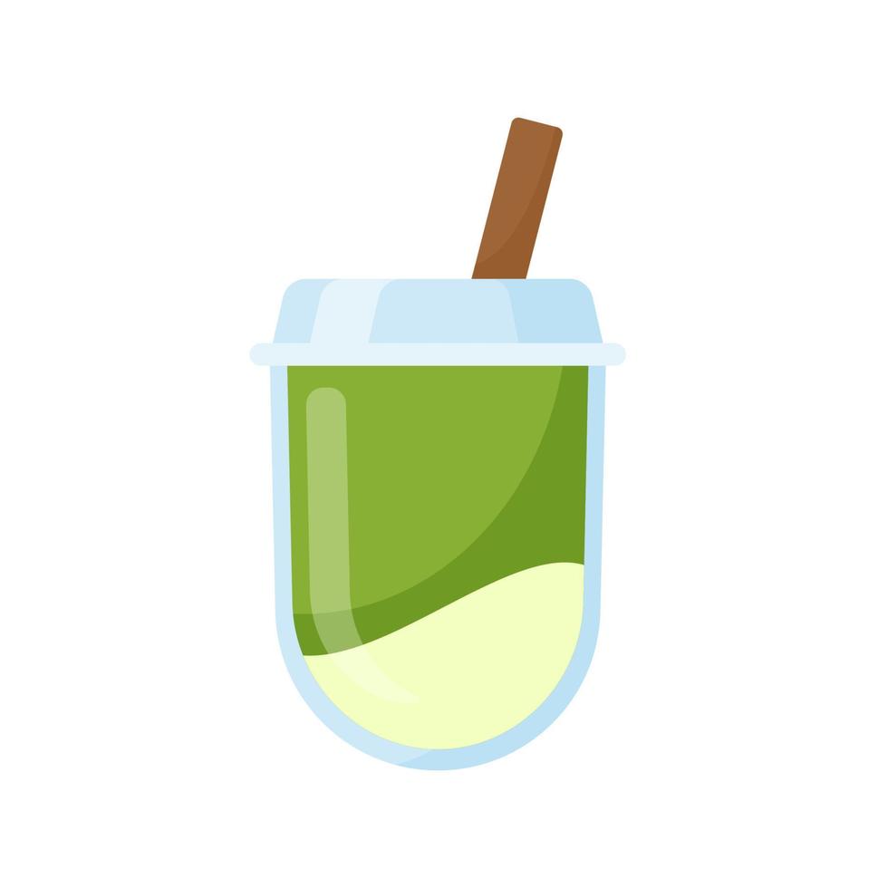 Pearl milk tea vector. Popular sweet drinks menu vector