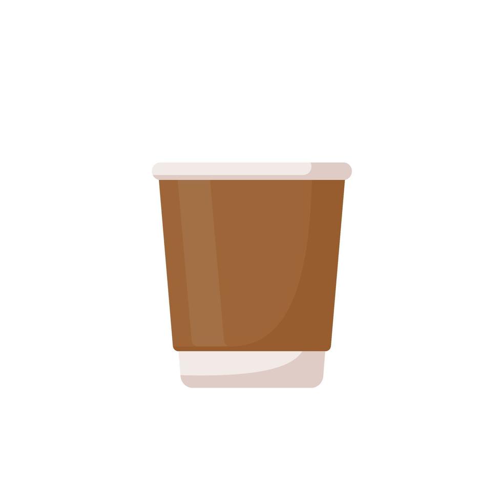 simple vector de taza de café para el menú de bebidas calientes en la cafetería