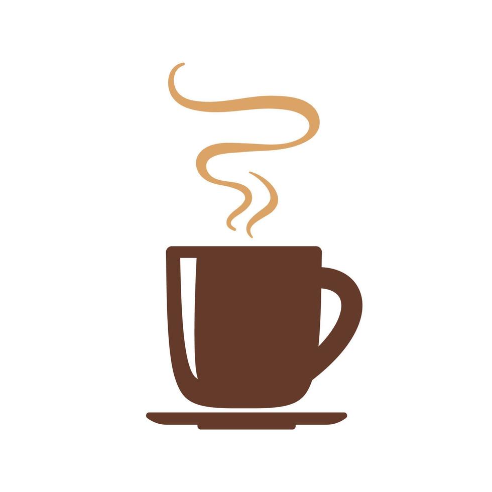 simple coffee cup vector For the hot drink menu in the cafe