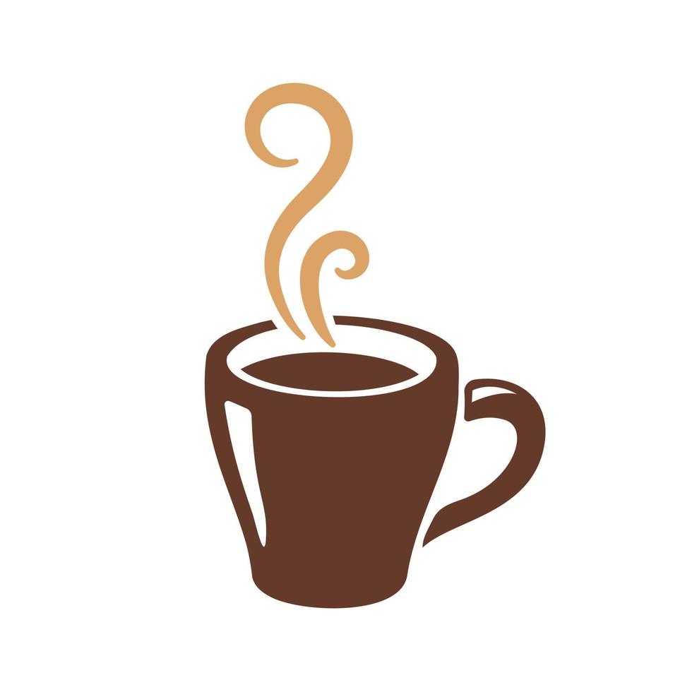 simple coffee cup vector For the hot drink menu in the cafe