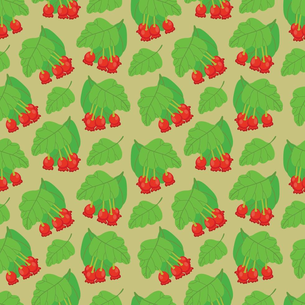 Cherry seamless pattern vector background. Seamless pattern texture design.