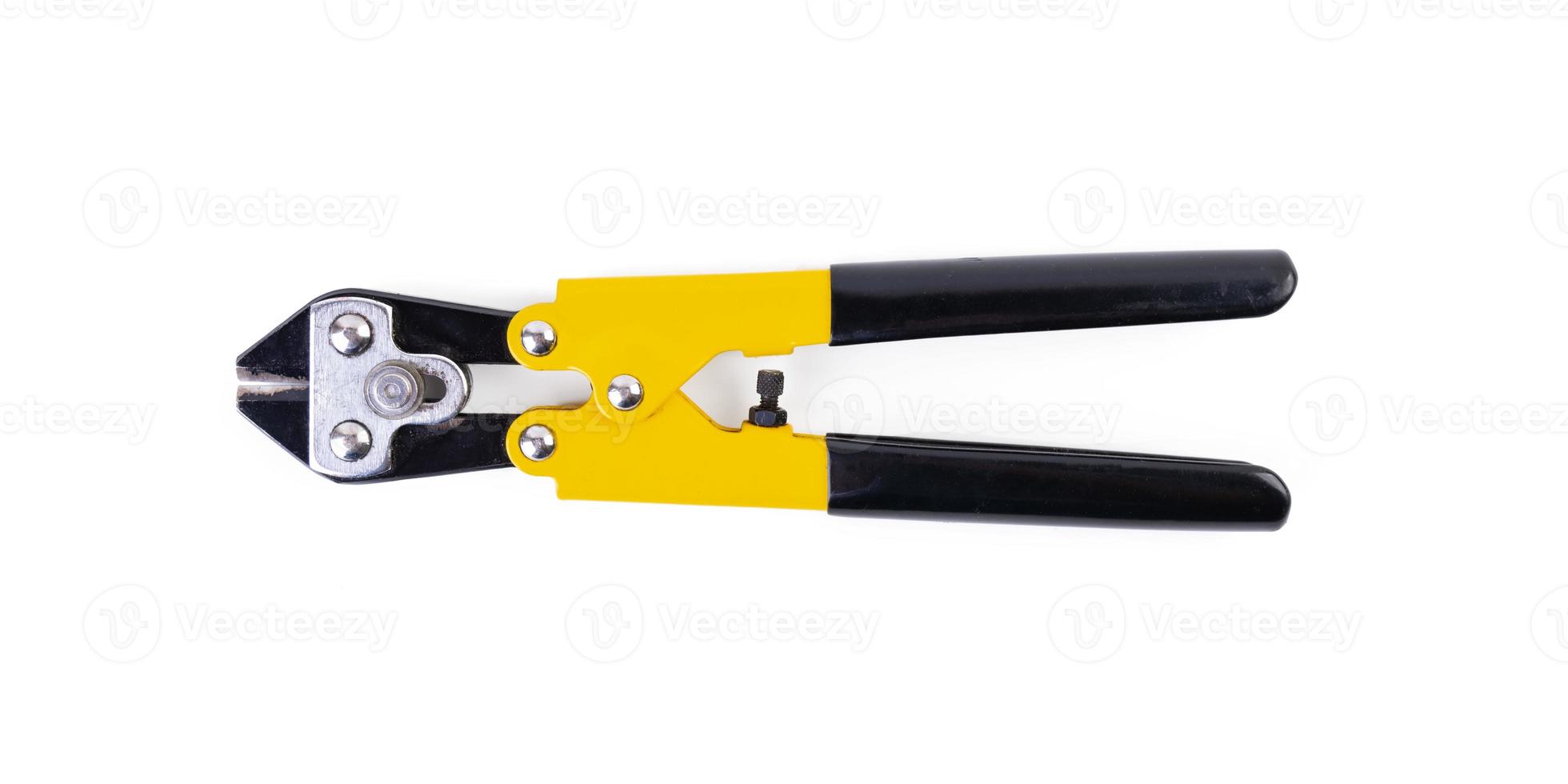 Working tools. Pincers isolated on white background photo