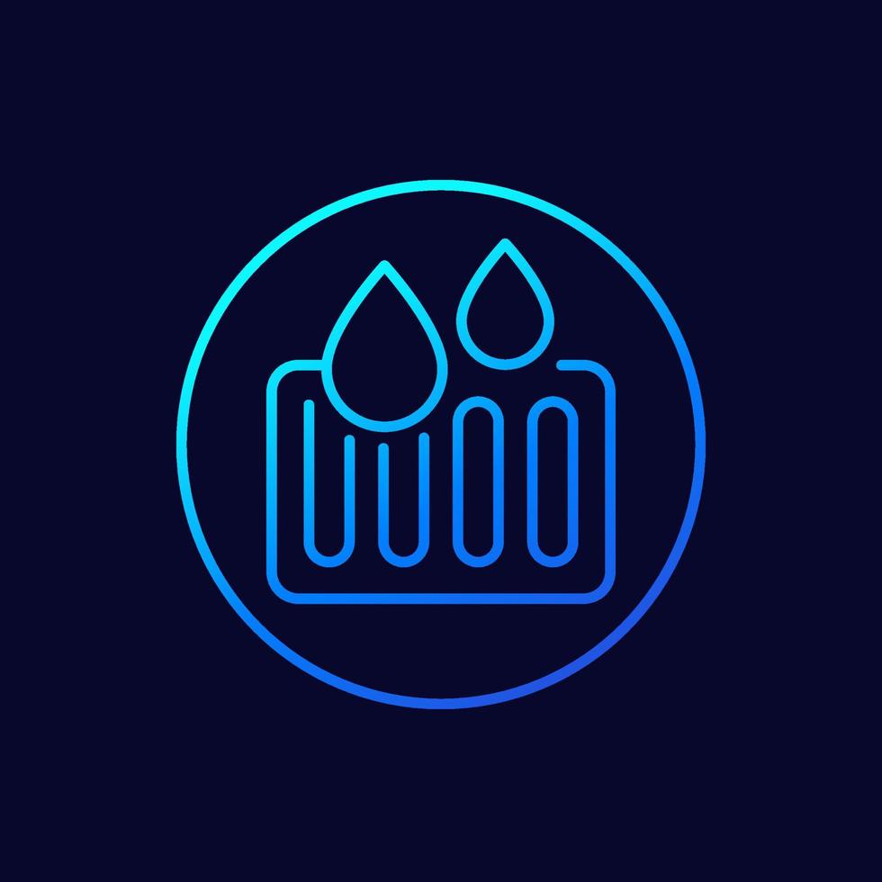 drain or drainage line vector icon