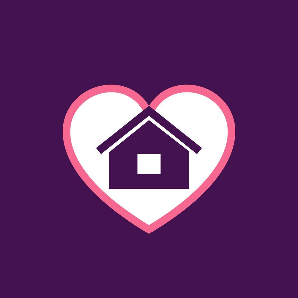 home and heart vector icon 9225592 Vector Art at Vecteezy