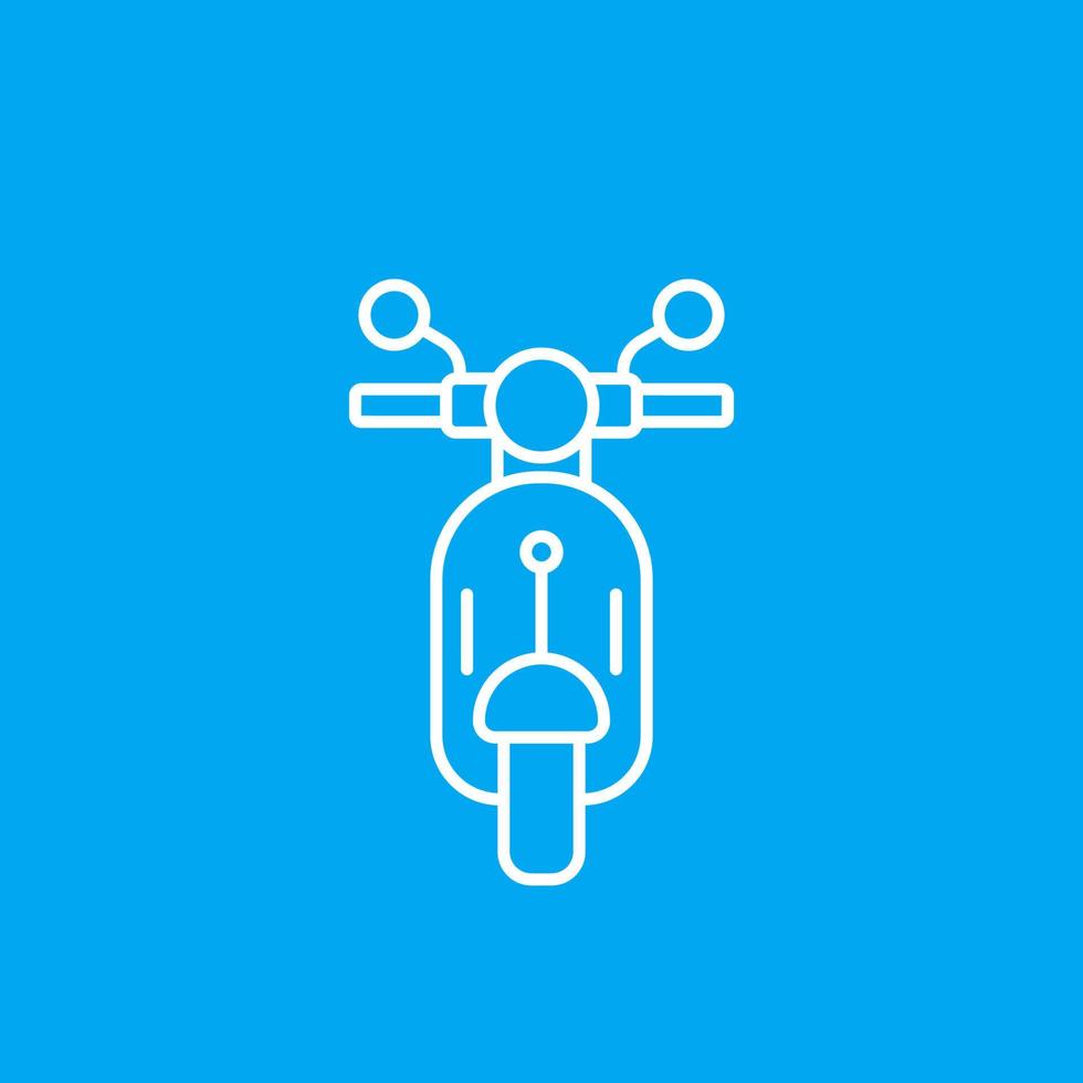 Scooter icon in line style vector