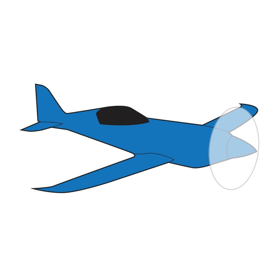 air craft with single propeller vector design