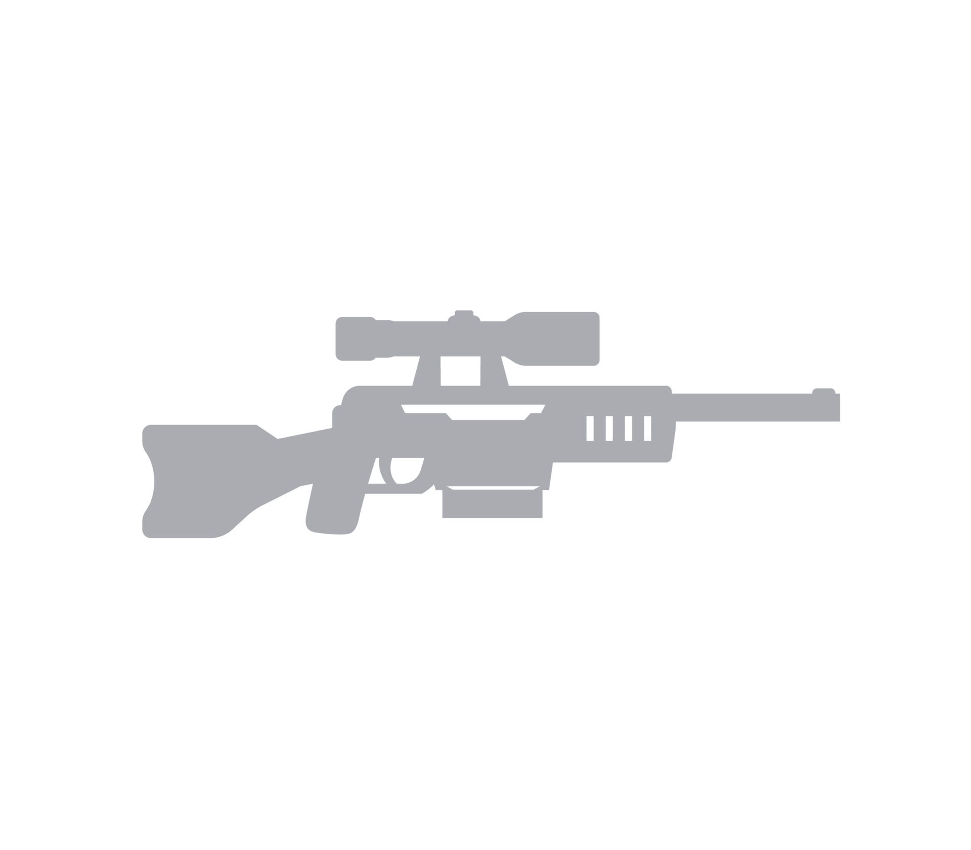 icono de rifle de caza de francotirador sobre fondo blanco. signo de rifle  de francotirador. estilo plano 10311166 Vector en Vecteezy