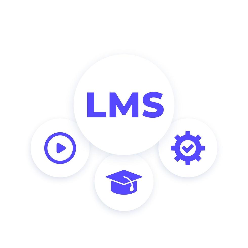 LMS, Learning Management System, vector