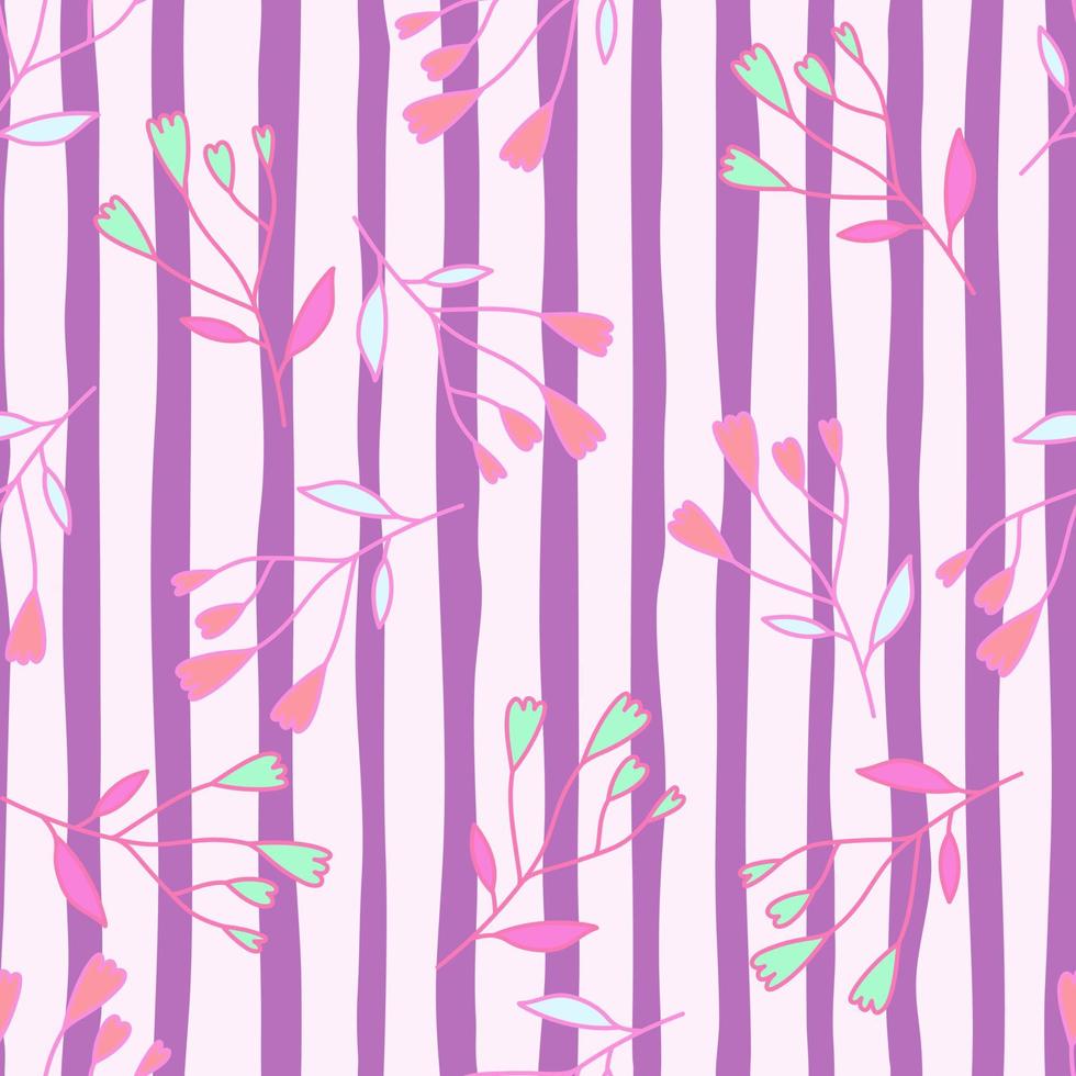 linda flor abstracta de patrones sin fisuras. papel tapiz floral dibujado a mano. vector