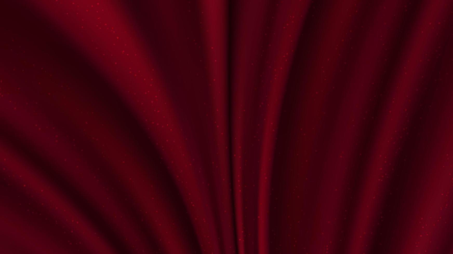 Abstract realistic red silky fabric crease background and texture vector