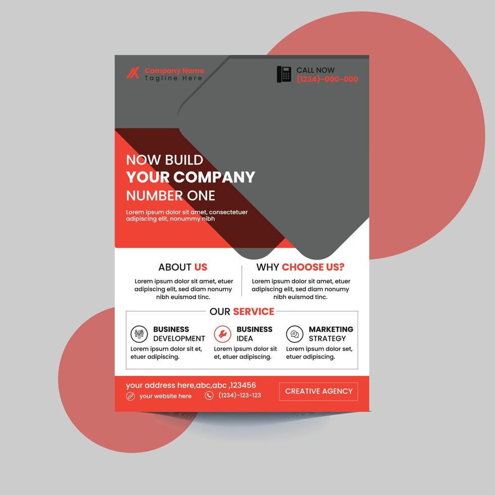 corporate and business flyer template vector