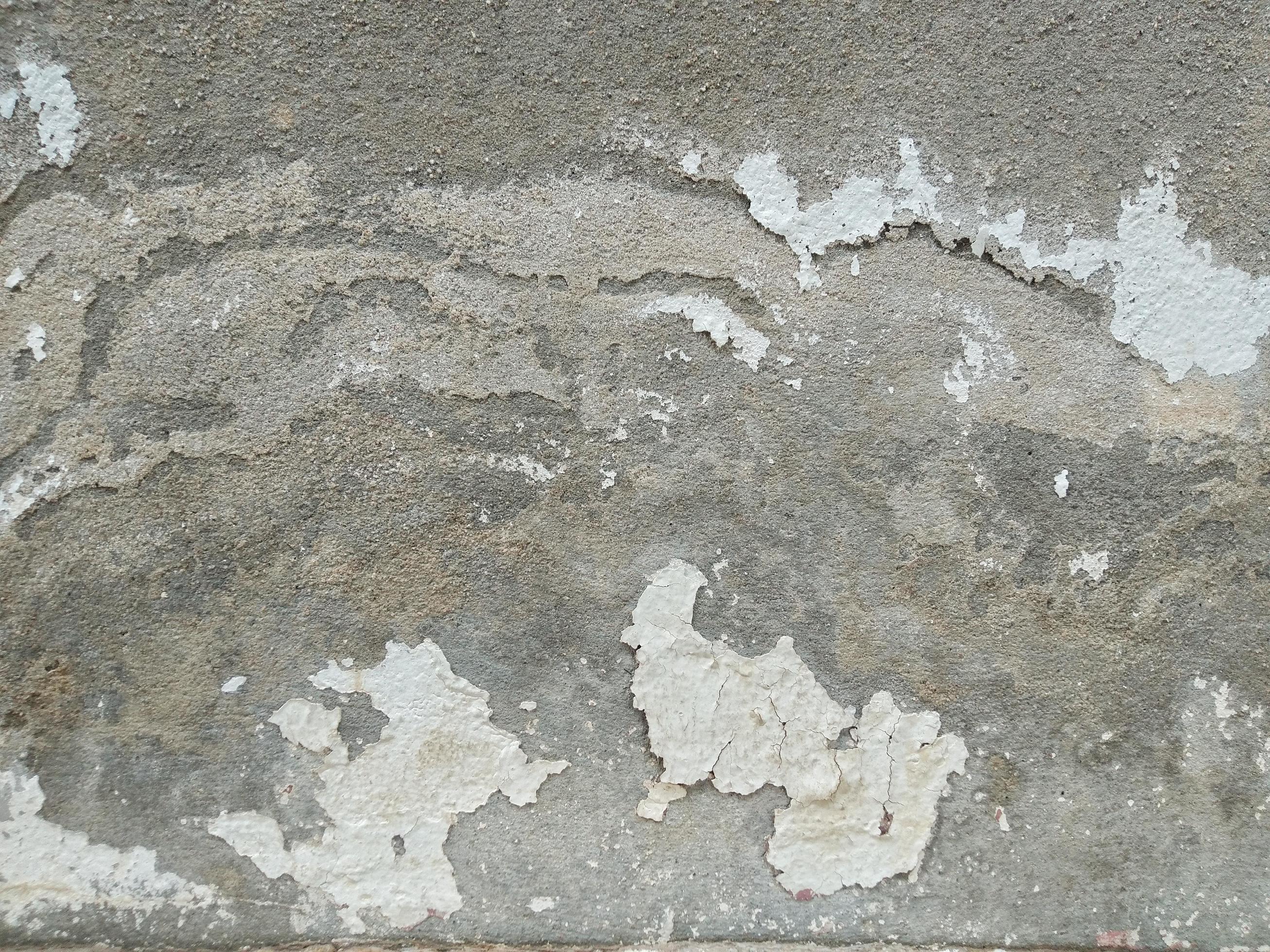 The surface of the walls painted with white is peeling off. You can see the  concrete floor inside. Use it as a background and wallpaper. 9226350 Stock  Photo at Vecteezy