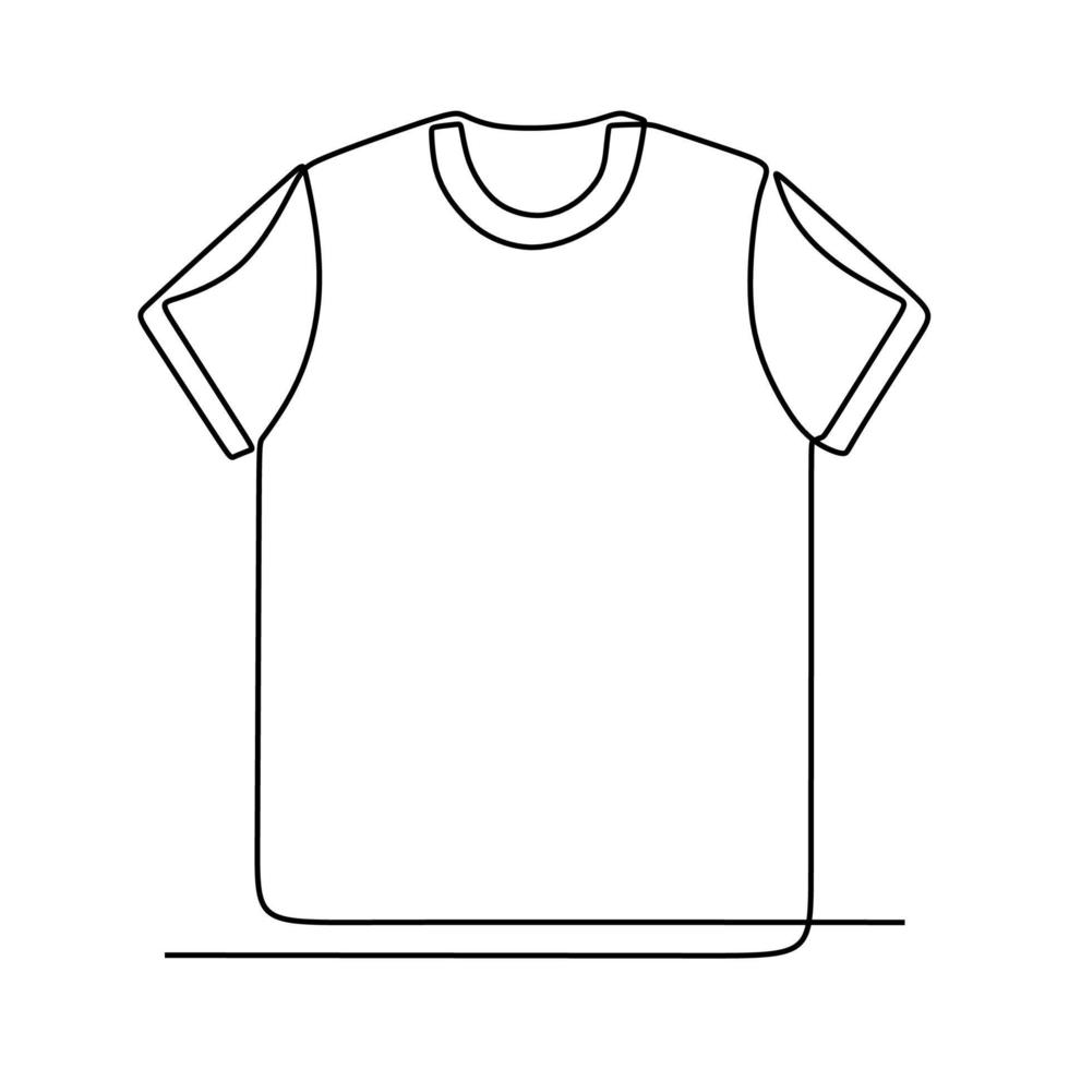 continuous line drawing on clothes 9226631 Vector Art at Vecteezy