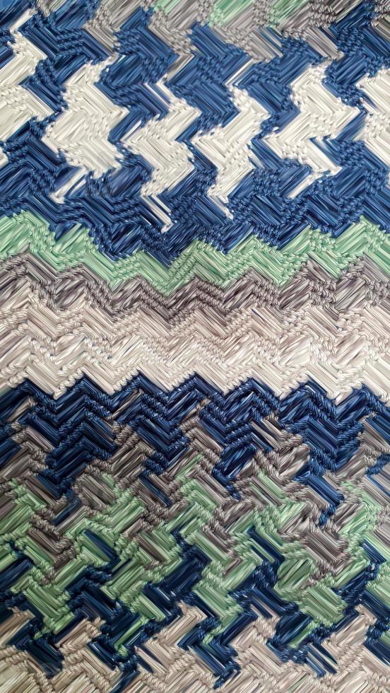 Handmade bags. Knitted from colored threads. Volumetric and comfortable to wear with a long handle. photo