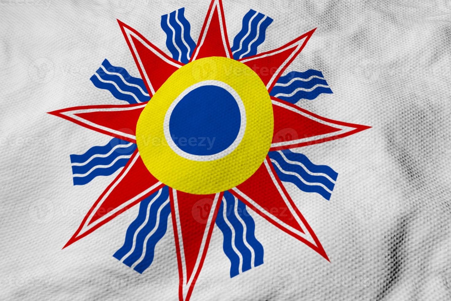 Chaldean flag in 3D rendering photo