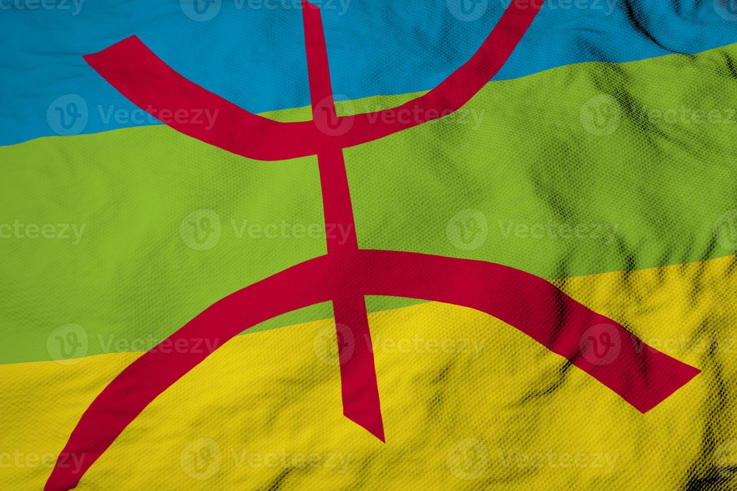 Berber flag in 3D rendering photo