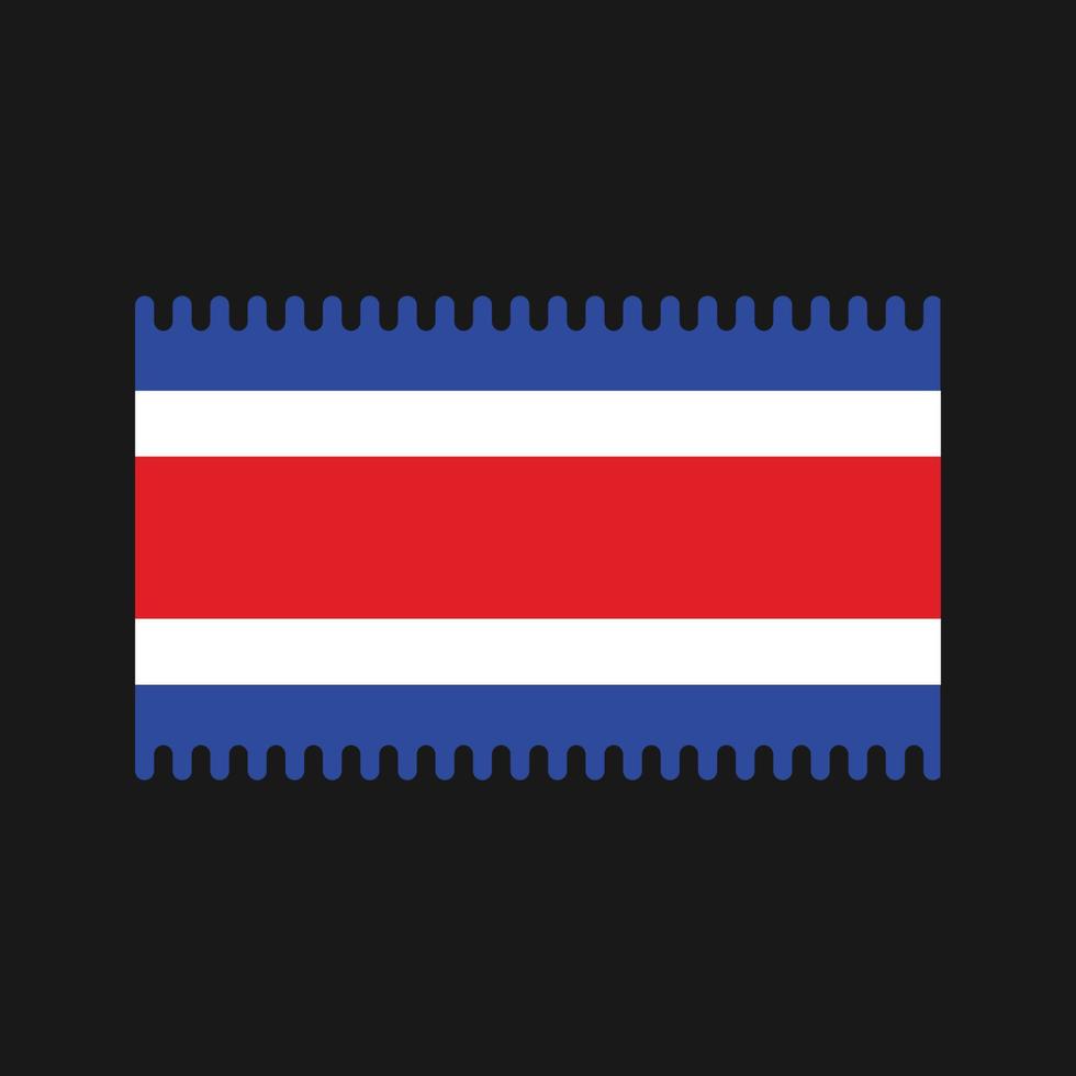 Costa Rica Flag Vector. National Flag vector