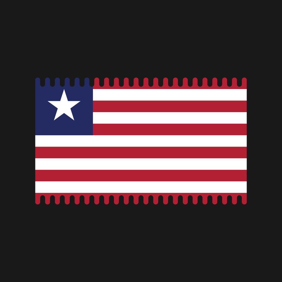 vector de la bandera de liberia. bandera nacional