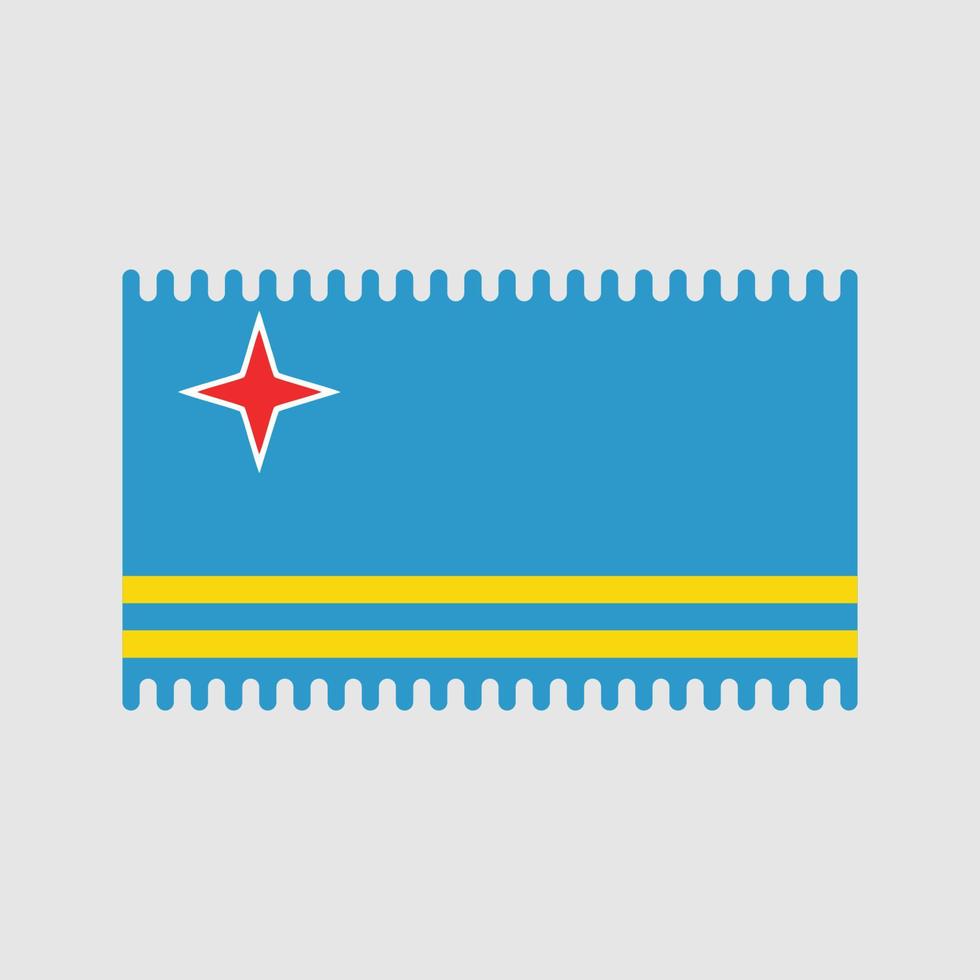 vector de la bandera de aruba bandera nacional