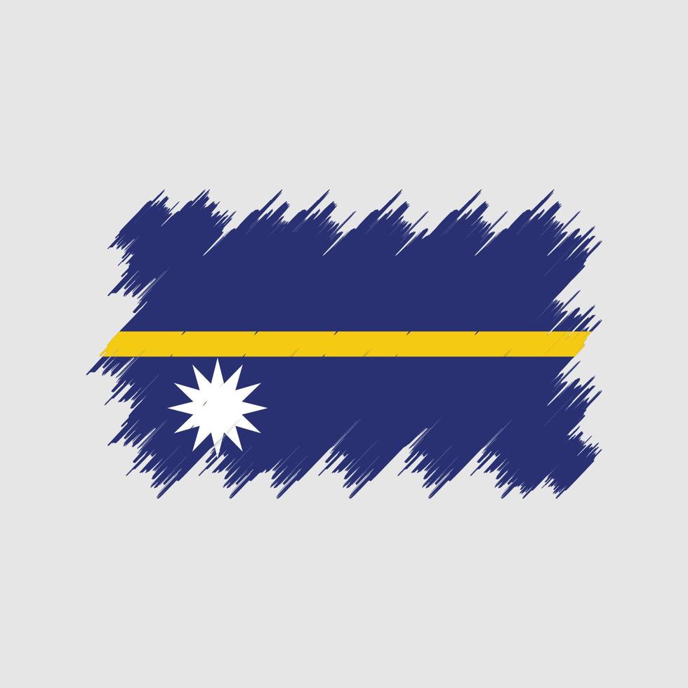 cepillo de la bandera de nauru. bandera nacional vector