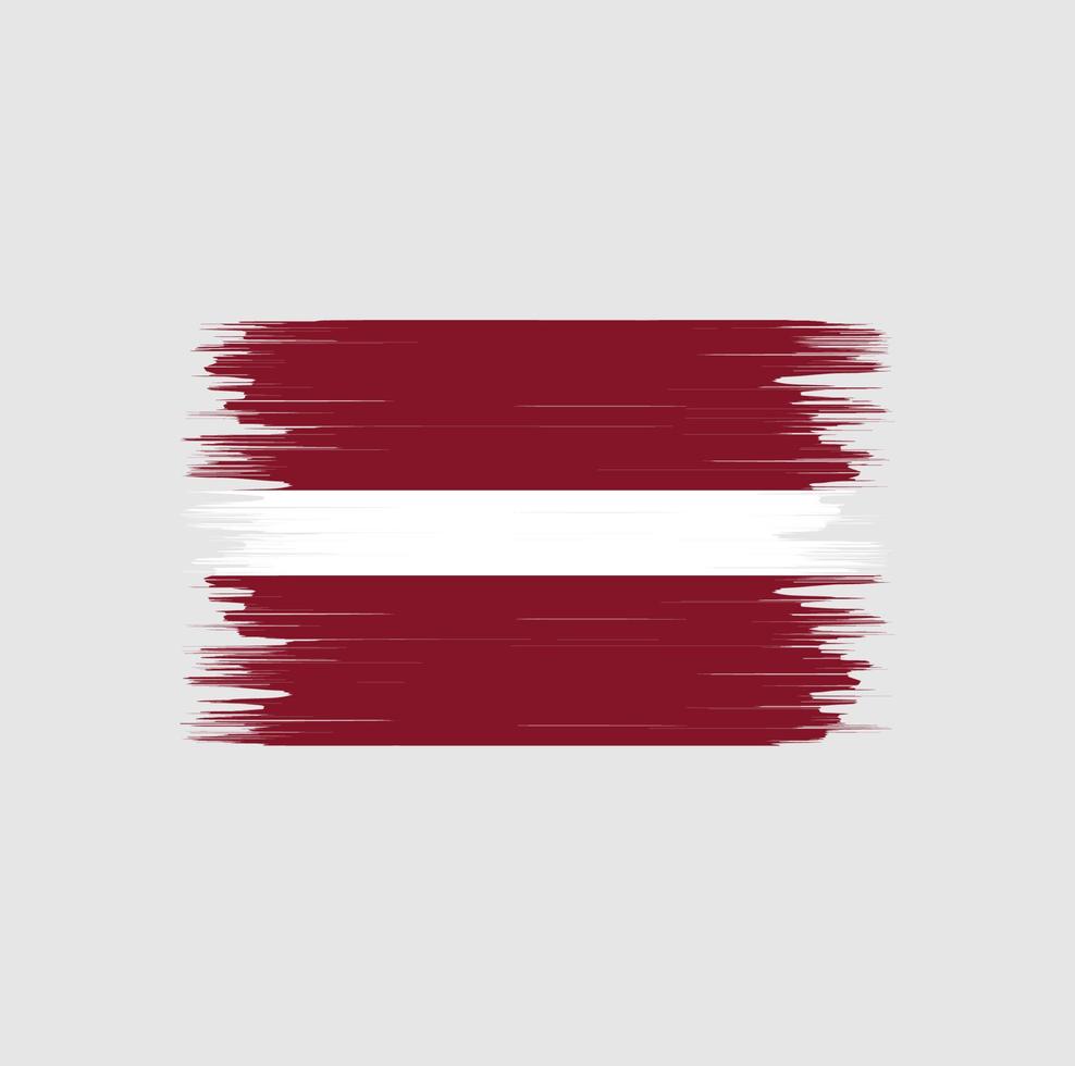 Latvia Flag Brush. National Flag vector