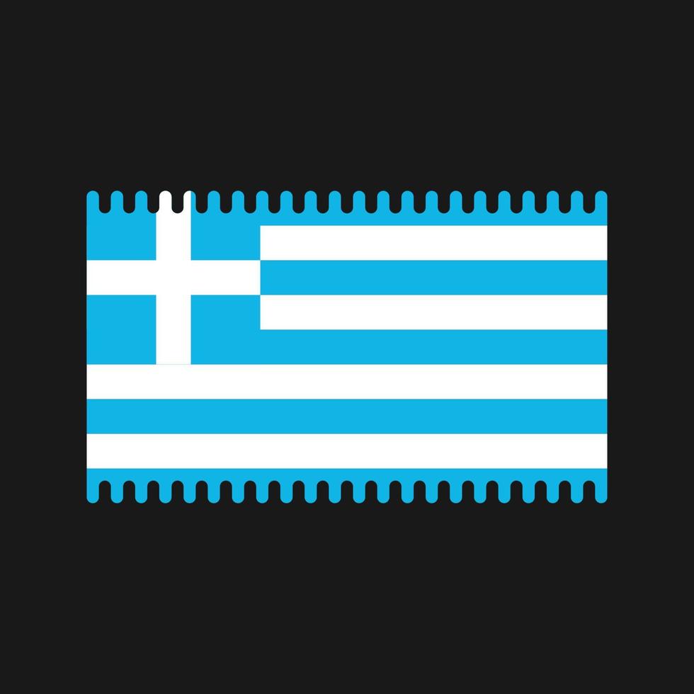 vector de bandera de Grecia. bandera nacional