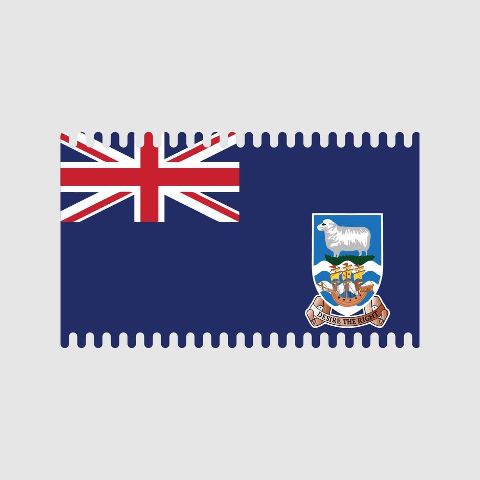 vector de la bandera de las islas malvinas. bandera nacional