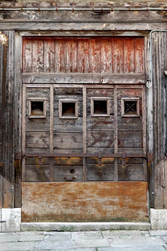 charming old wooden windows photo