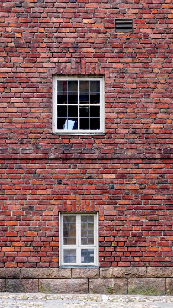 Cityhal brick wall elevation in Stockholm photo