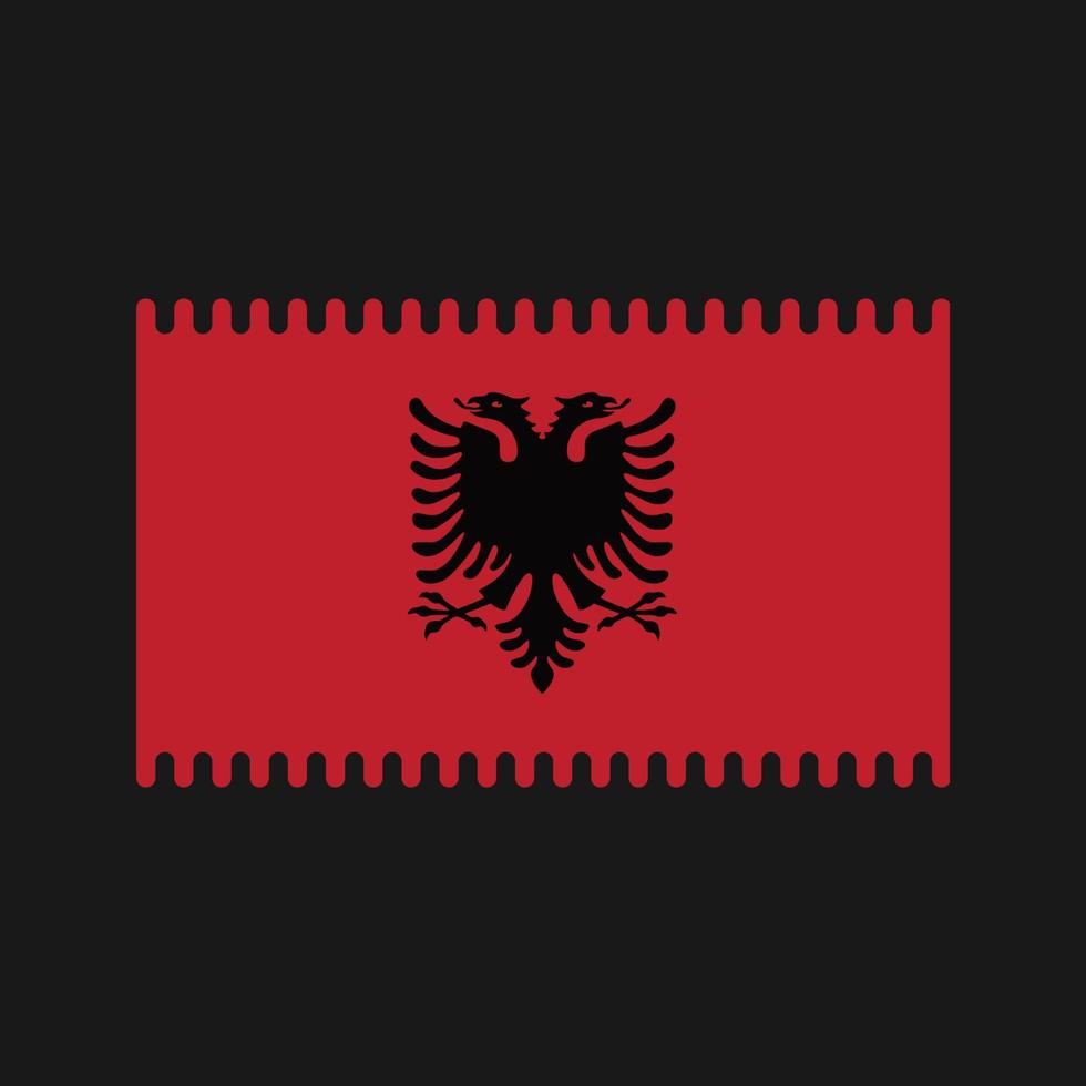 vector de la bandera de albania. bandera nacional