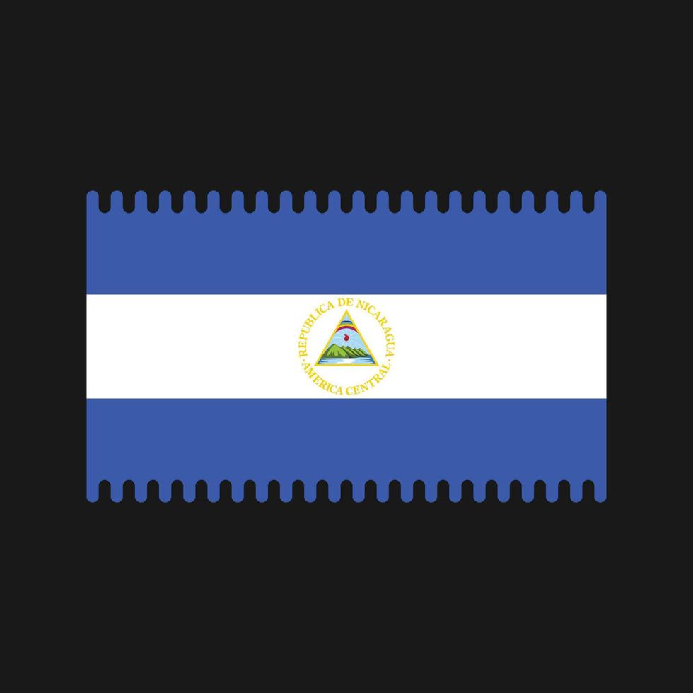 Nicaragua Flag Vector. National Flag vector