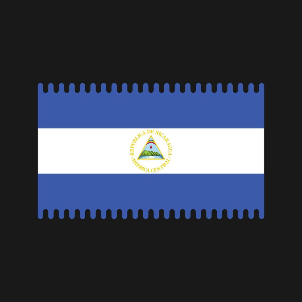 vector de la bandera de nicaragua. bandera nacional