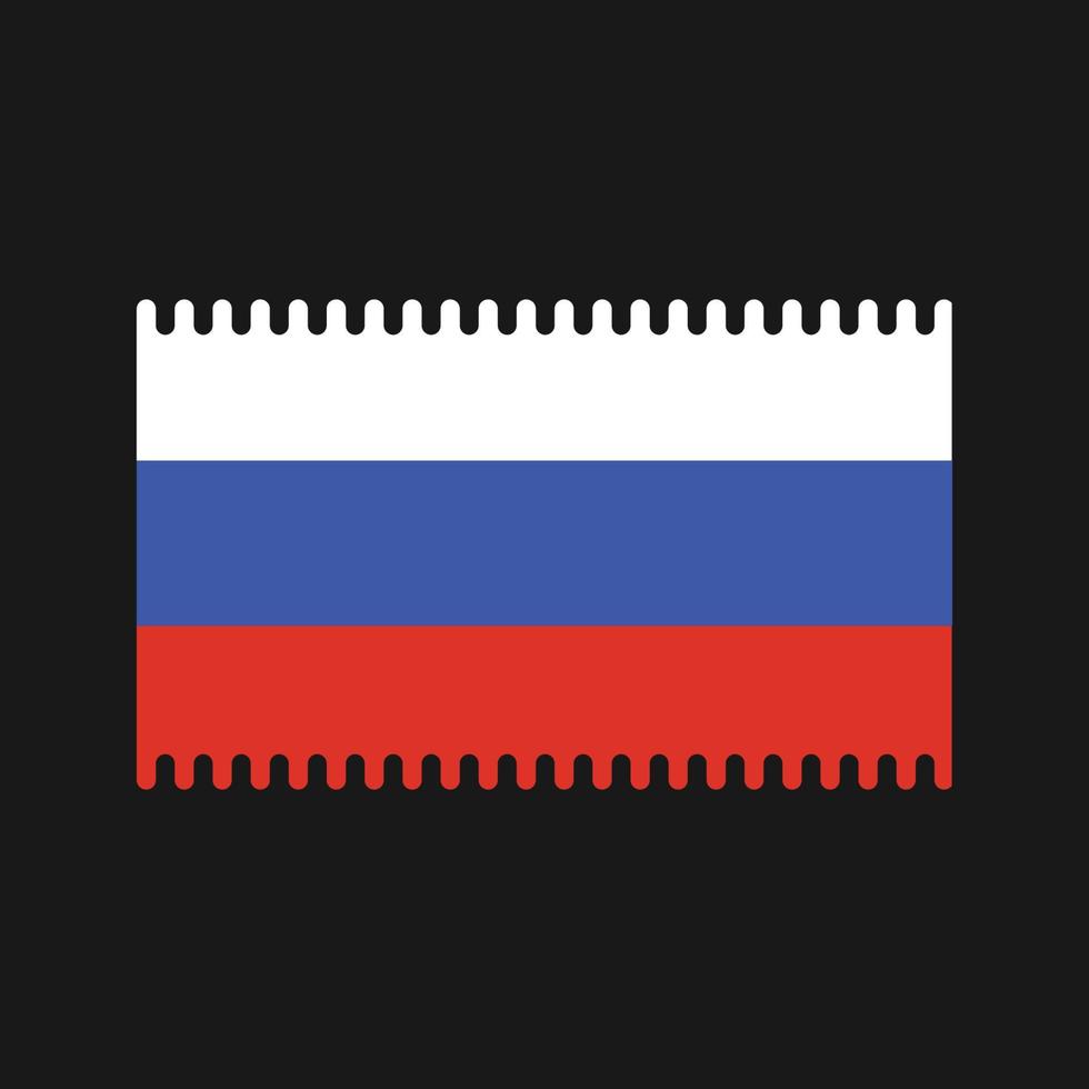 vector de la bandera de rusia. bandera nacional