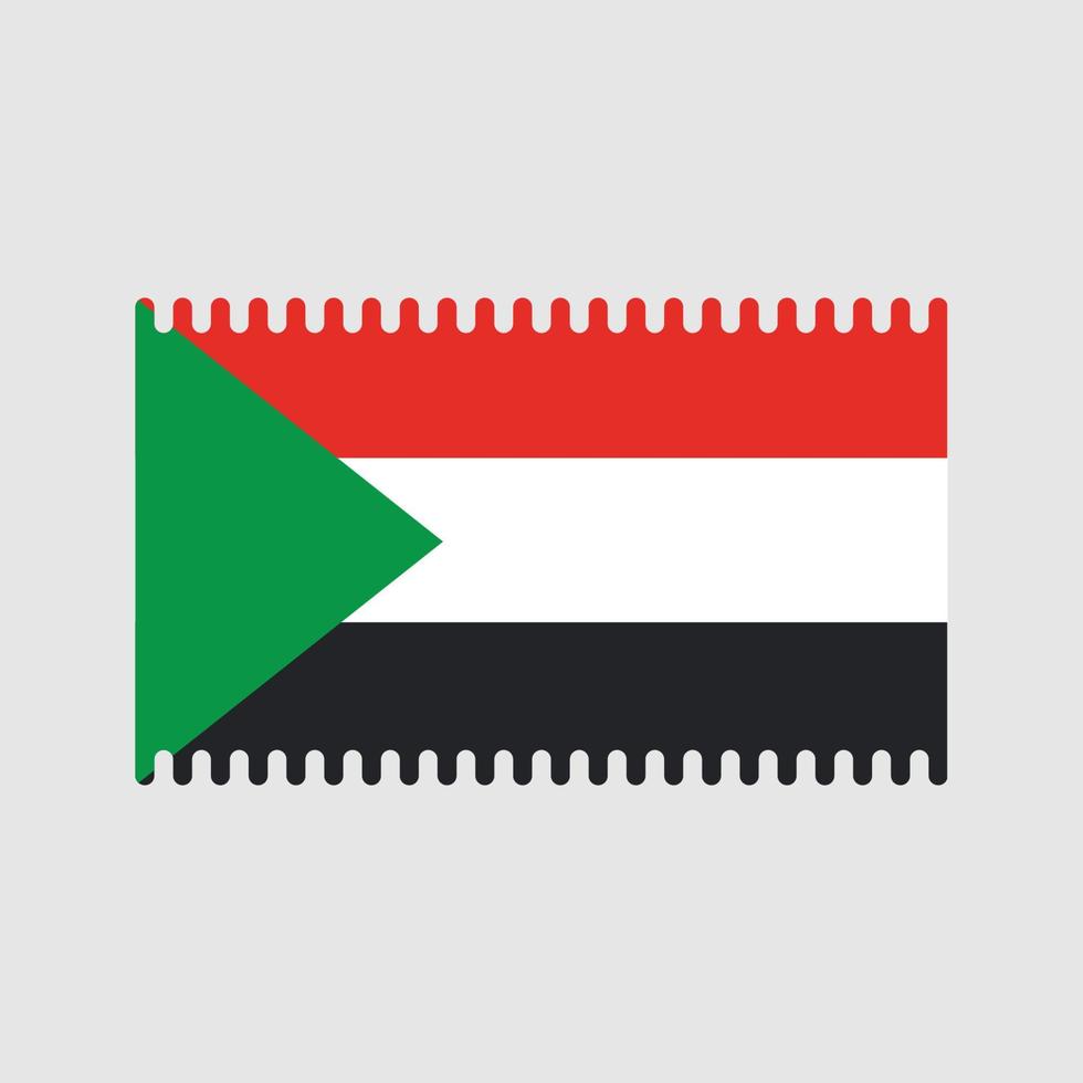 Sudan Flag Vector. National Flag vector