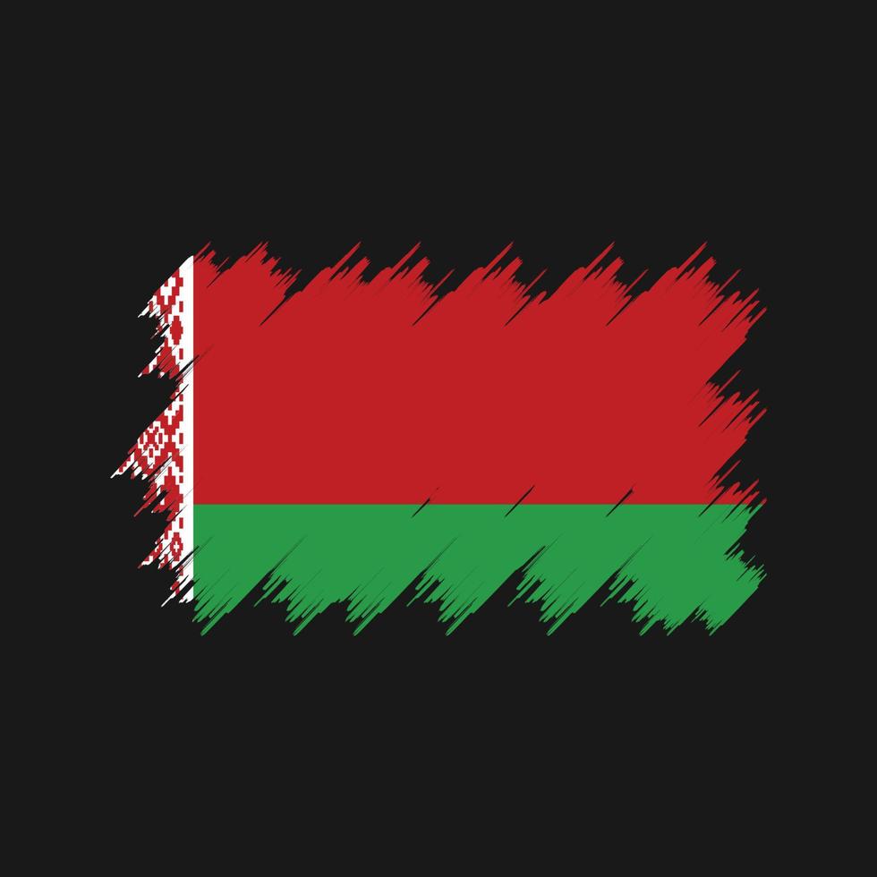 Belarus Flag Brush. National Flag vector