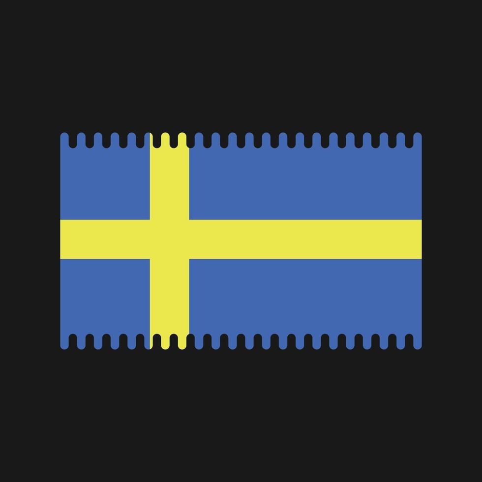 Sweden Flag Vector. National Flag vector