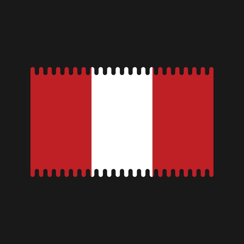 vector de bandera peruana. bandera nacional