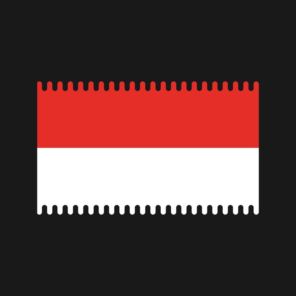 Indonesia Flag Vector. National Flag vector