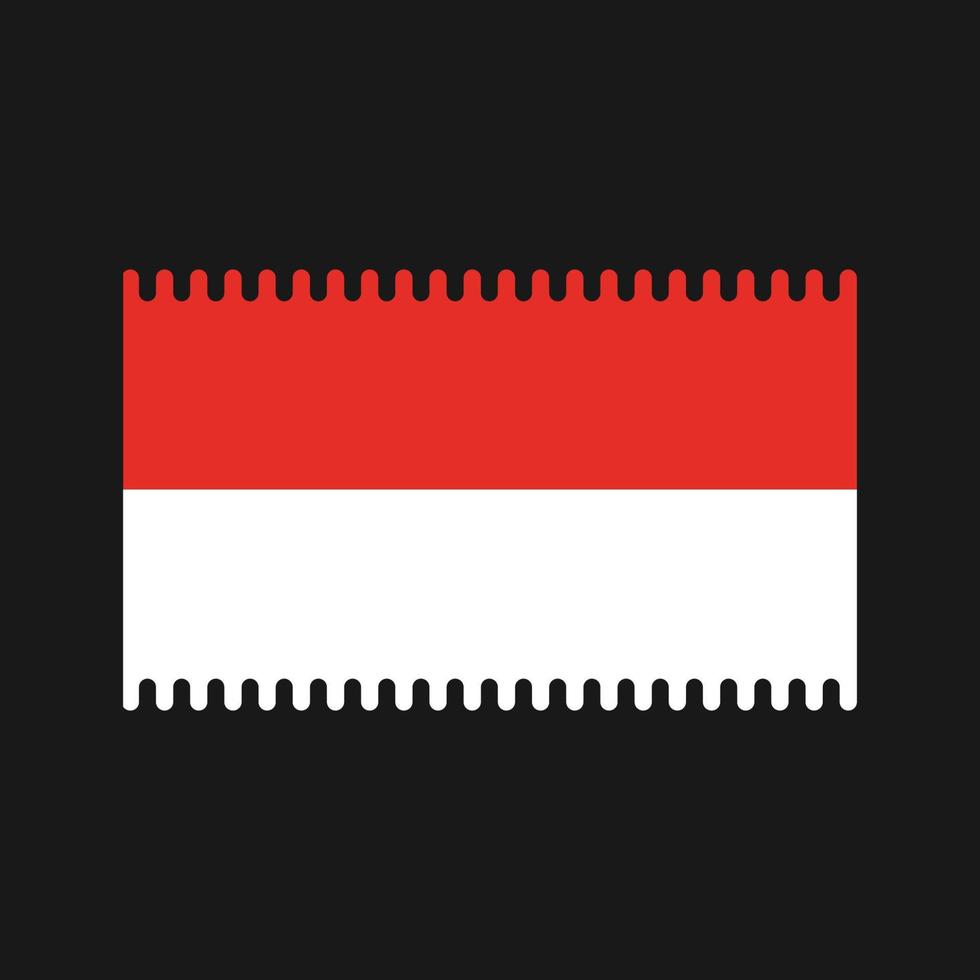 vector de la bandera de indonesia. bandera nacional